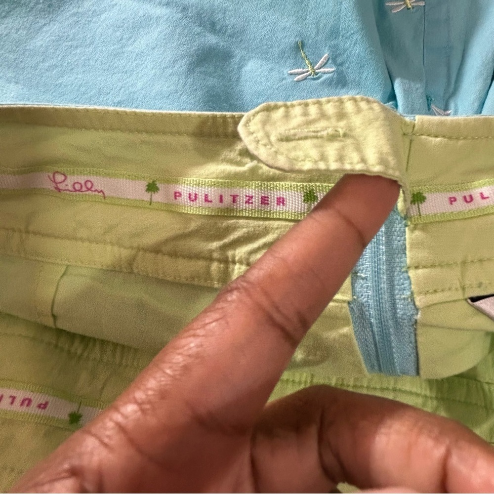Lilly Pulitzer Dragonfly Skort With Pockets Teal Blue Size 6 White Label Tag - Picture 5 of 8